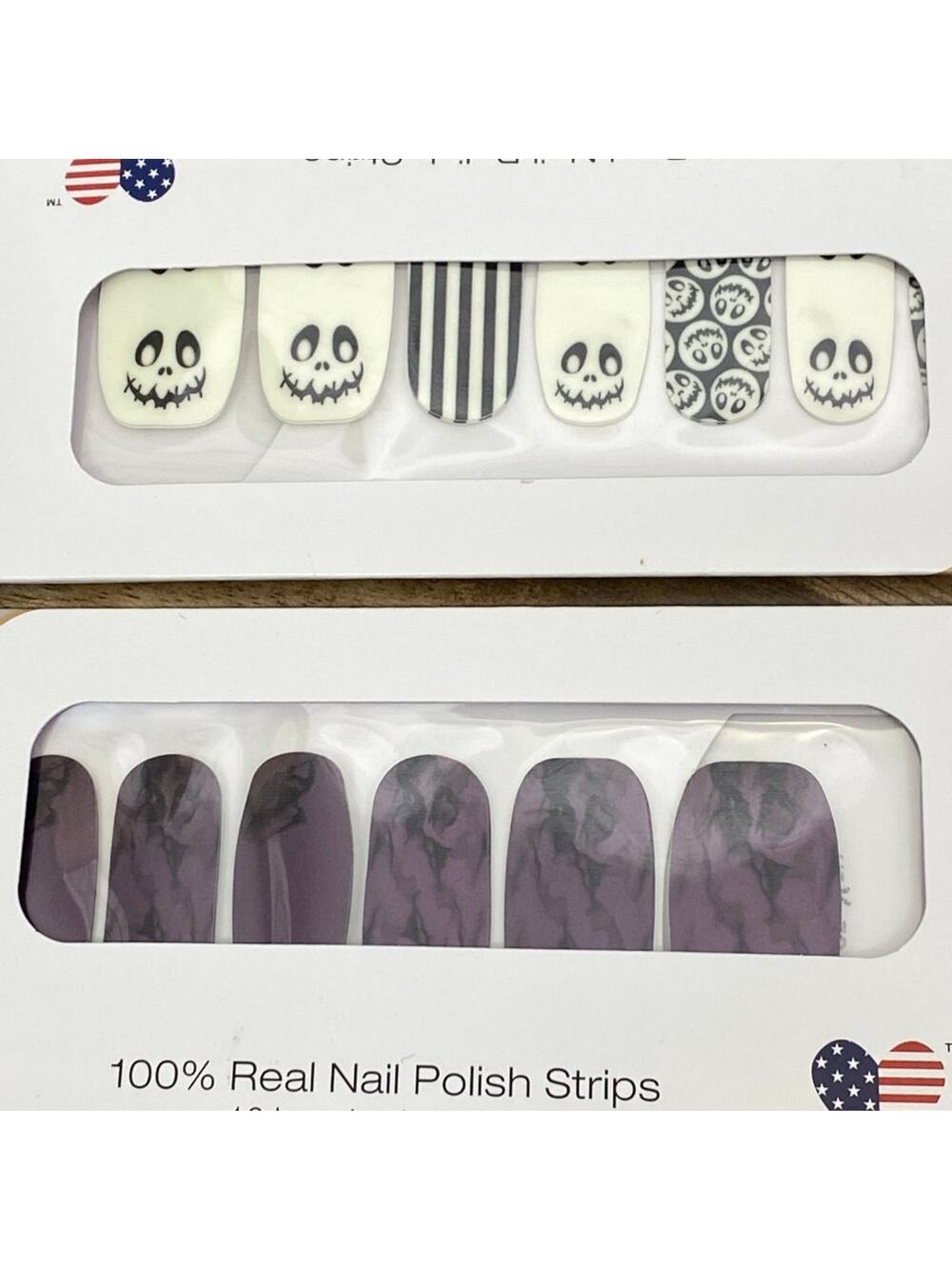 Retired Color Street Halloween Glow in the Dark Nails Boo Crew and Smokes on You